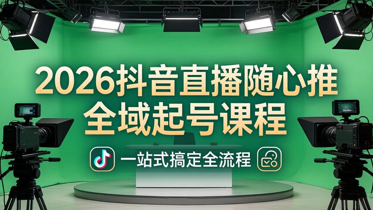 (18050期)2026抖音直播随心推全域起号课程:一站式搞定直播起号、稳号、放量全流程(更新4月)-行知网 (18050期)2026抖音直播随心推全域起号课程:一站式搞定直播起号、稳号、放量全流程(更新4月)-行知网