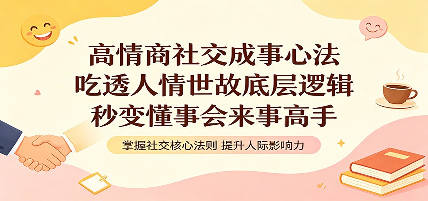 高情商社交成事心法：吃透人情世故底层逻辑，秒变懂事会来事高手网赚项目-副业赚钱-互联网创业-资源整合行知网