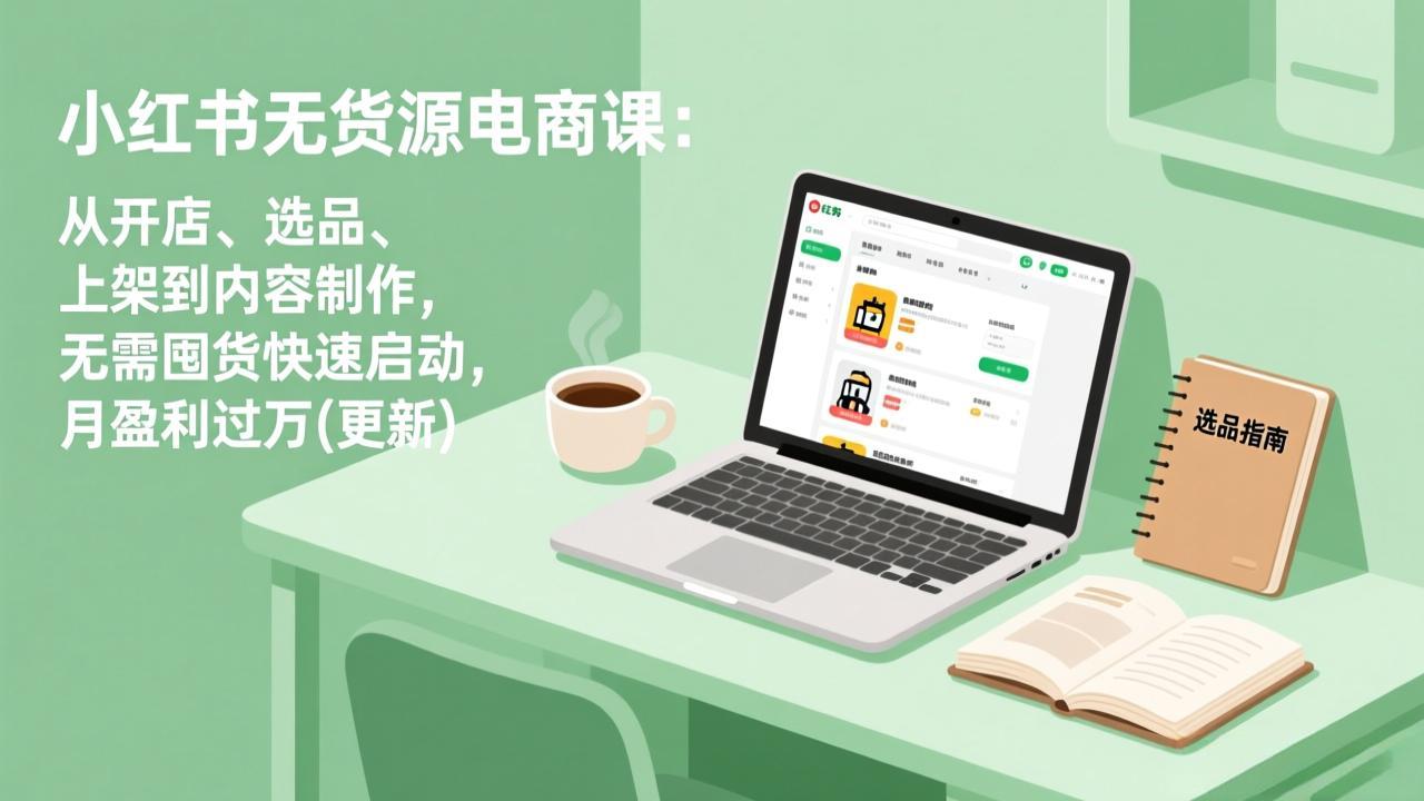 (18420期)小红书无货源电商课(5月12更新):从开店、选品、上架到内容制作,无需囤货快速启动,月盈利过万-行知网 (18420期)小红书无货源电商课(5月12更新):从开店、选品、上架到内容制作,无需囤货快速启动,月盈利过万-行知网