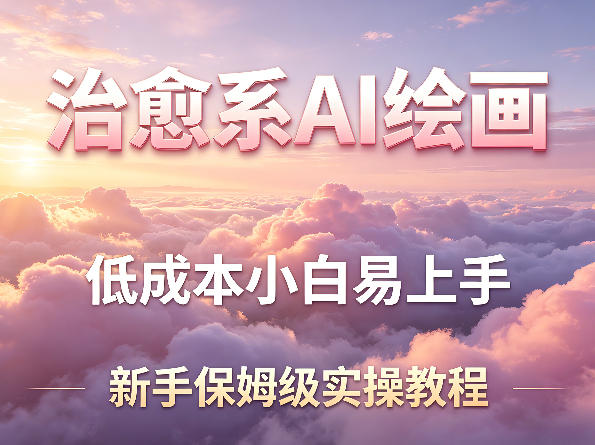 治愈系AI绘画提示词项目,低成本小白易上手,每天10分钟,新手保姆级实操教程网赚项目-副业赚钱-互联网创业-资源整合行知网