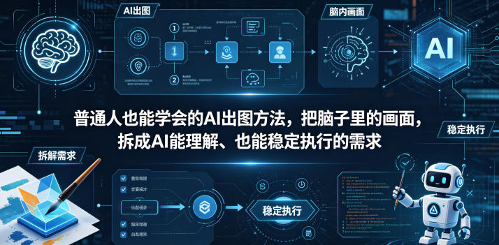 普通⼈也能学会的AI出图⽅法,把脑子里的画面,拆成AI能理解、也能稳定执行的需求【文档】网赚项目-副业赚钱-互联网创业-资源整合行知网