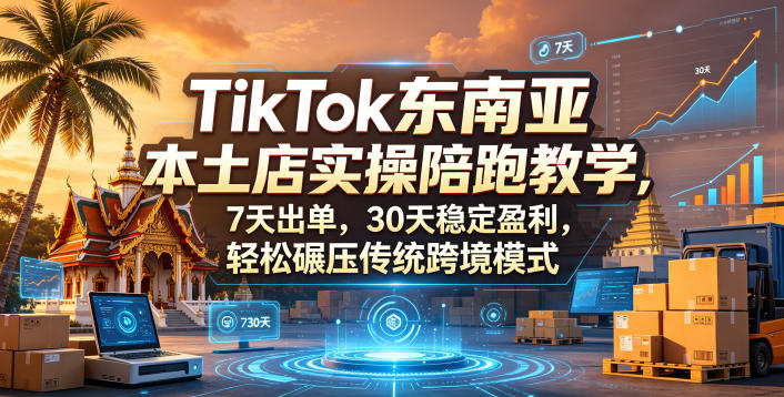 TikTok东南亚本土店实操陪跑教学,7天出单,30天稳定盈利,轻松碾压传统跨境模式网赚项目-副业赚钱-互联网创业-资源整合行知网