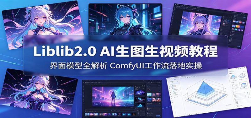 Liblib2.0 AI生图生视频教程:界面模型全解析,ComfyUI工作流落地实操网赚项目-副业赚钱-互联网创业-资源整合行知网